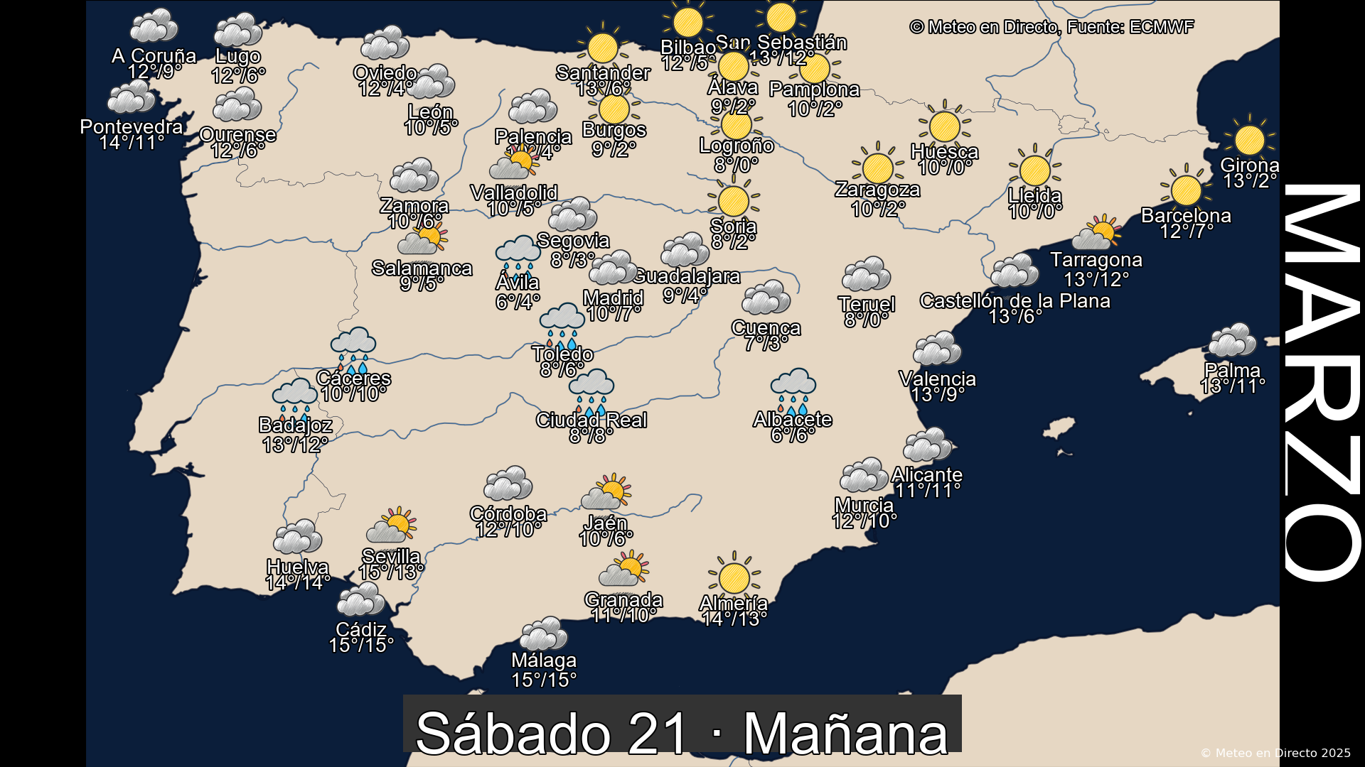 Mapa mañana 21 de marzo de 2026